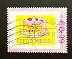 persoonlijke postzegel Taart met Gefeliciteerd, Postzegels en Munten, Postzegels | Nederland, Na 1940, Verzenden, Gestempeld