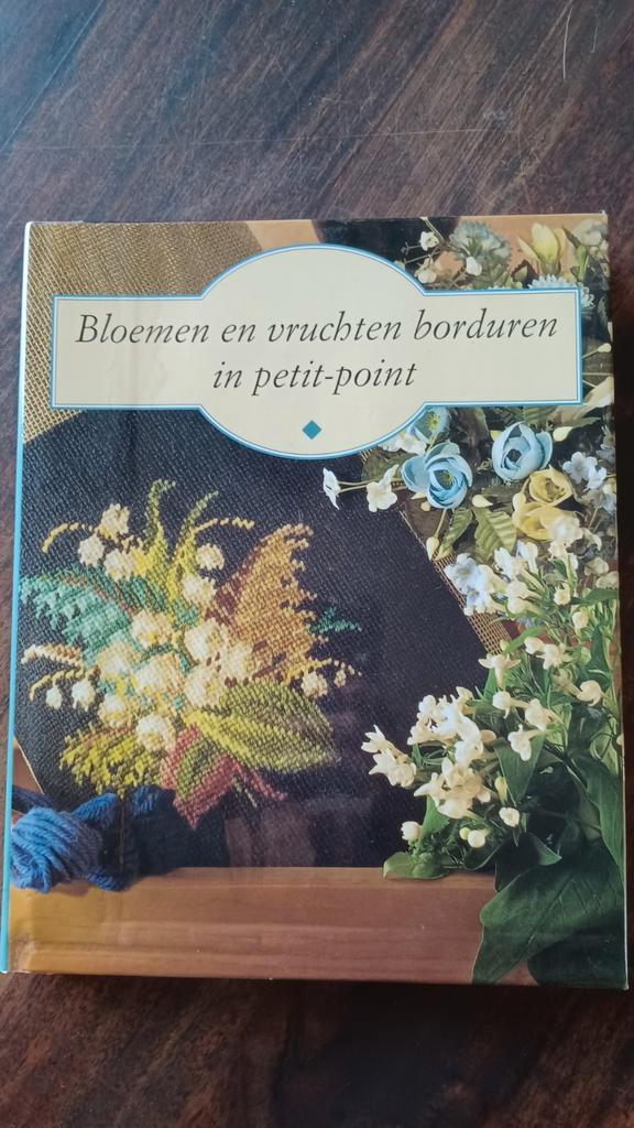 Bloemen en vruchten borduren in petit point, Boeken, Hobby en Vrije tijd, Ophalen of Verzenden