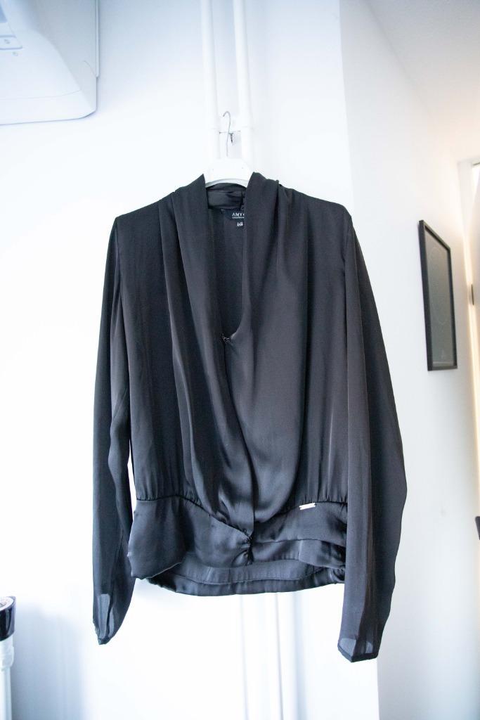 Zwarte blouse Amy Gee maat 38, als nieuw, Kleding | Dames, Blouses en Tunieken, Zo goed als nieuw, Maat 38/40 (M), Zwart, Verzenden