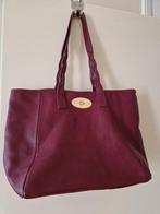 Grote bordeaux rood leer tote genuine leather Italy, Sieraden, Tassen en Uiterlijk, Tassen | Damestassen, Ophalen of Verzenden
