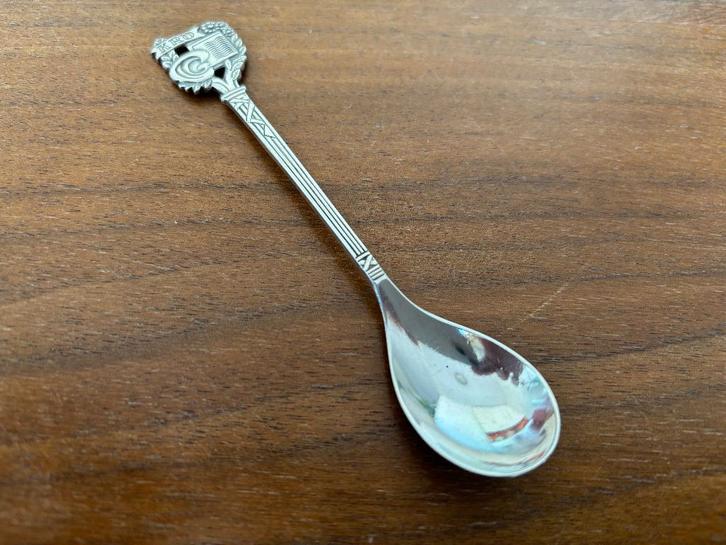 Vintage verzilverd souvenir theelepeltje KRO, Antiek en Kunst, Antiek | Bestek, Ophalen of Verzenden