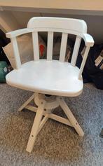 IKEA FEODOR - houten draaistoel, Huis en Inrichting, Ophalen, Gebruikt, Wit, Eén