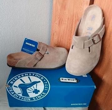 Nieuw: Birkenstock Boston 39 soft - pantoffels bruin beige beschikbaar voor biedingen