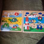 Rolf houten insteek puzzel 2 x 5 stuks Jaklien, Kinderen en Baby's, Ophalen of Verzenden, Gebruikt