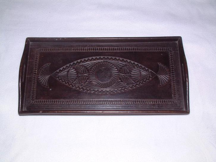 antiek dienblad friesche kerfsnede nr.2, Antiek en Kunst, Kunst | Beelden en Houtsnijwerken, Ophalen of Verzenden