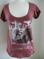 DEATH by ZERO t- shirt rood bruin maat 38 - nieuw -, Maat 38/40 (M), Nieuw, Ophalen of Verzenden, Korte mouw