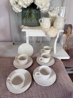 Barrats Staffordshire 5 ps thee servies izgst wit, Antiek en Kunst, Ophalen of Verzenden