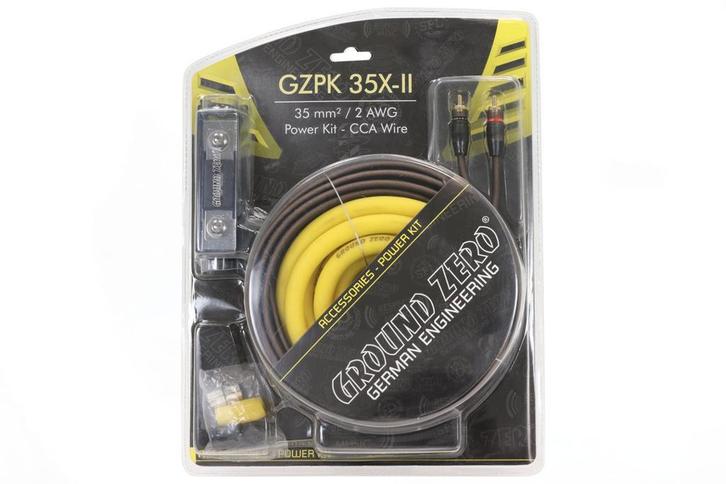 35mm2 Ground Zero GZPK 35X-II Kabelset, Auto diversen, Autospeakers, Nieuw, Ophalen of Verzenden