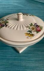 Vintage flora gouda Bonbonnière met Bloemmotief, Antiek en Kunst, Antiek | Keramiek en Aardewerk, Ophalen of Verzenden