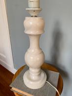 Vintage marmeren albast Lampenvoet tafellamp wit crème, Huis en Inrichting, Lampen | Tafellampen, Ophalen of Verzenden, Zo goed als nieuw