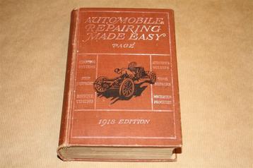 Prachtig boek - Automobile Repairing made easy - 1917 !! beschikbaar voor biedingen