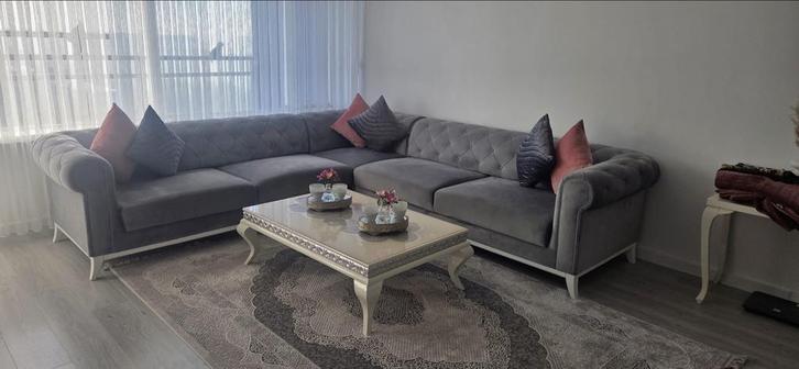 Luxe Hoekbank - Comfort en Stijl!, Huis en Inrichting, Banken | Bankstellen, Zo goed als nieuw, Hoekbank, Vierpersoons of meer