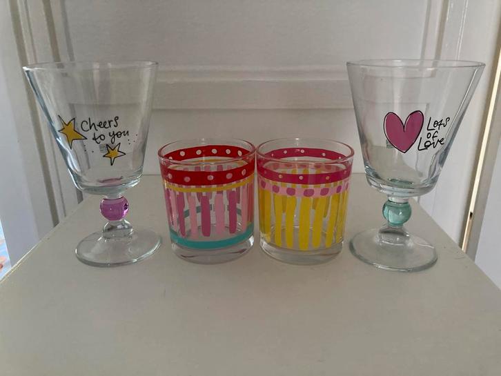 Blond Amsterdam - glazen - hele set, Huis en Inrichting, Keuken | Servies, Nieuw, Glas of Glazen, Blond Amsterdam, Aardewerk, Ophalen