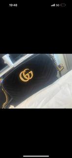 Gucci Damestas - Origineel met Bon, Ophalen of Verzenden, Zo goed als nieuw, Zwart, Schoudertasje