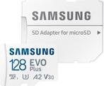 2 x Samsung EVO Plus 128GB microSDXC + SD Adapter, Ophalen of Verzenden, Zo goed als nieuw