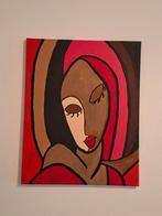 Schilderij vrouw modern, Huis en Inrichting, Woonaccessoires | Schilderijen, Tekeningen en Foto's, Ophalen, Minder dan 50 cm, 50 tot 75 cm