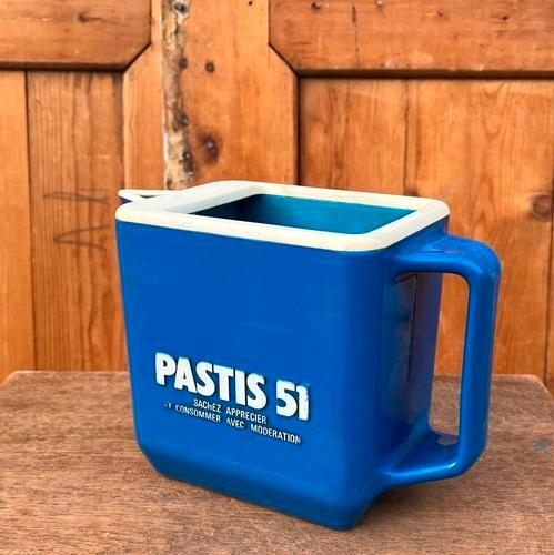 Waterkan Pastis 51 blauw plastic origineel Frankrijk, Verzamelen, Merken en Reclamevoorwerpen, Gebruikt, Gebruiksvoorwerp, Ophalen of Verzenden