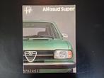 ALFASUD SUPER mooie brochure folder origineel NL Alfa Romeo, Ophalen of Verzenden, Zo goed als nieuw, Alfa Romeo
