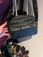 Qoutrell tas heren zwart, Sieraden, Tassen en Uiterlijk, Tassen | Schoudertassen, Gebruikt, Zwart, Leer, Ophalen