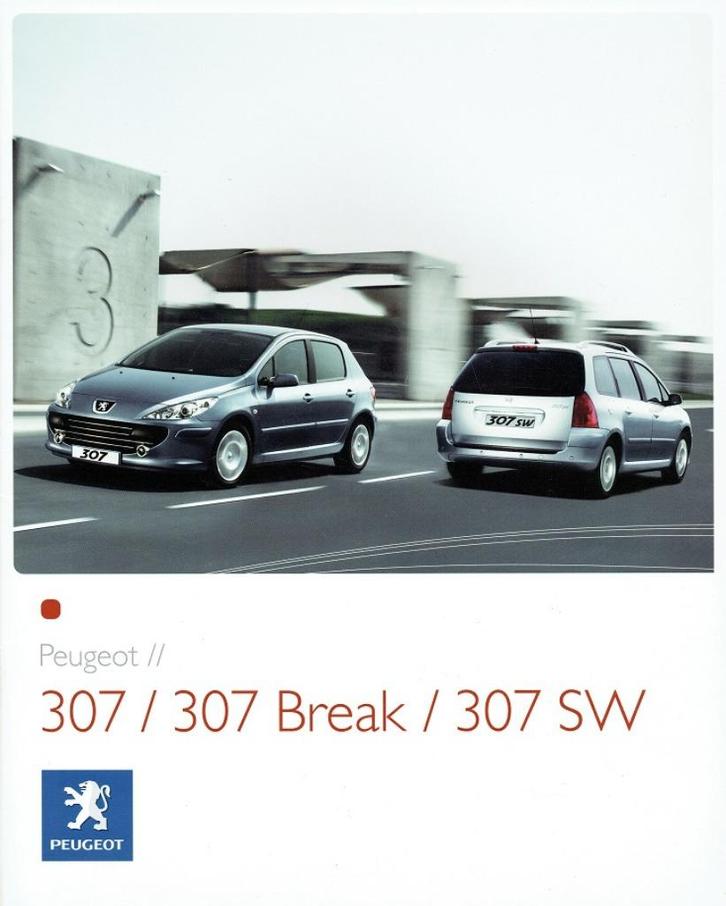 Folder Peugeot 307, 307 Break en 307 SW (2006), Boeken, Auto's | Folders en Tijdschriften, Gelezen, Peugeot, Verzenden