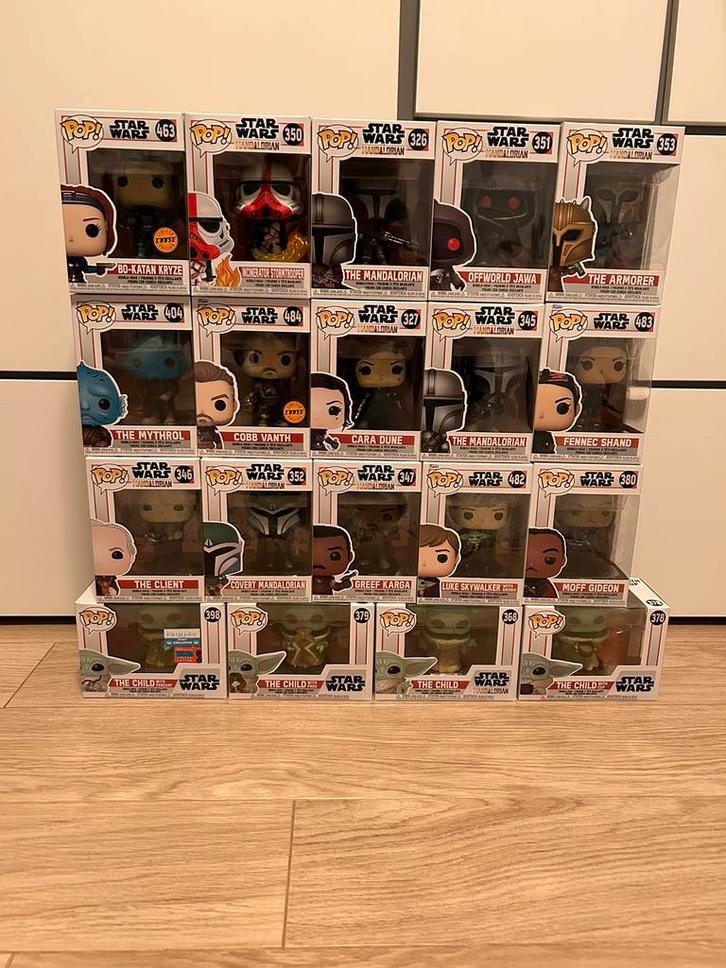 Star Wars: Funko pop Mandalorian collectie, Verzamelen, Poppetjes en Figuurtjes, Zo goed als nieuw, Ophalen of Verzenden