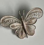 Zilveren Filigrain broche Vlinder, Sieraden, Tassen en Uiterlijk, Broches, Ophalen of Verzenden, Zo goed als nieuw, Zilver