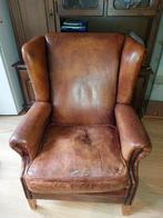 Vintage Leren fauteuil - Comfortabele stoel goede kwaliteit, Ophalen