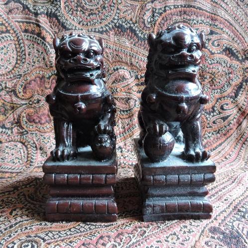Set Chinese tempelleeuwtjes Foo dog, Antiek en Kunst, Kunst | Niet-Westerse kunst, Ophalen of Verzenden