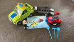 Playmobil 6111 auto met trailer en grasmaaier, Kinderen en Baby's, Speelgoed | Playmobil, Ophalen of Verzenden, Zo goed als nieuw
