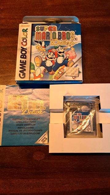 Gameboy Color Paars + Super Mario Bros Deluxe Compleet beschikbaar voor biedingen