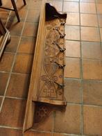 Oude houten kapstok 133,5cm breed, 27cm hoog, Huis en Inrichting, Woonaccessoires | Kapstokken, Gebruikt, Minder dan 100 cm, Hout