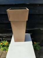 Grote goudkleurige zinken vaas- plantenbak-, Ophalen, Tuin, Gebruikt, Minder dan 60 cm