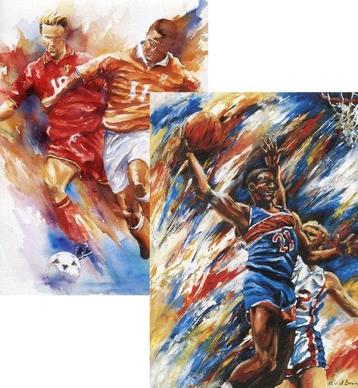 Schrijfblokken Basketbal & Voetbal - Nieuw! beschikbaar voor biedingen