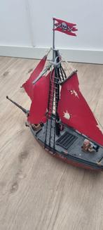 Rode piratenschip, draken ridderkasteel en poppetjes, Kinderen en Baby's, Speelgoed | Playmobil, Ophalen, Gebruikt