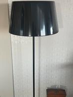 Zwarte metalen lamp - dimbaar, hoogte 1.50m, Ophalen, Gebruikt, Metaal, 100 tot 150 cm