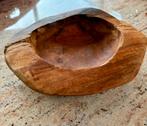 Decoratieve houten schaal, Huis en Inrichting, Woonaccessoires | Schalen en Manden, Ophalen of Verzenden
