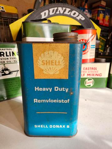 Vintage Shell Olieblik Remvloeistof - Garageblik beschikbaar voor biedingen