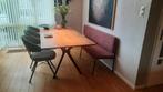 Eettafel bankje donker oud rose, Huis en Inrichting, Tafels | Eettafels, Ophalen, 150 tot 200 cm, Zo goed als nieuw, 150 tot 200 cm