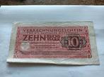 Wehrmacht 10 reichsmark 1944 nazi Duitsland origineel, Verzamelen, Militaria | Tweede Wereldoorlog, Duitsland, Ophalen of Verzenden