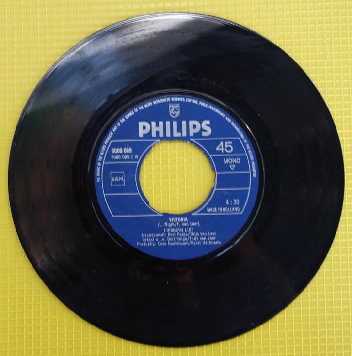 liesbeth list - victoria, Cd's en Dvd's, Vinyl Singles, Gebruikt, Single, Nederlandstalig, 7 inch, Ophalen of Verzenden