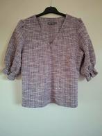 Paarse tweed top met korte mouwen van Geisha, Kleding | Dames, Blouses en Tunieken, Maat 38/40 (M), Geisha, Paars, Nieuw