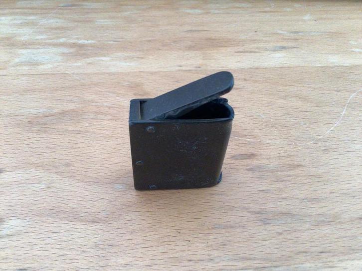 Antiek Vestadoosje (eboniet of bois durçi) luciferdoosje., Antiek en Kunst, Curiosa en Brocante, Verzenden