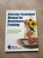 Exercise Technique Manual for Resistance Training, Boeken, Ophalen of Verzenden, Zo goed als nieuw, Fitness
