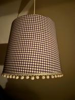 Paarse lampenkap met ruitjes, Huis en Inrichting, Ophalen, 25 tot 50 cm, Rond, Zo goed als nieuw
