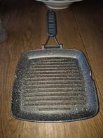 Risoli Grillpan - Perfect voor gezonde maaltijden!, Gebruikt, Aluminium, Ophalen of Verzenden, Keramische plaat