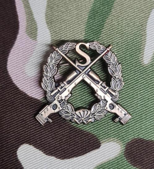 Sniper speld, Verzamelen, Militaria | Algemeen, Landmacht, Kleding of Schoenen, Nederland, Verzenden