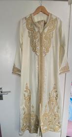 Marokkaanse jurk kaftan wit goud, Ophalen of Verzenden, Wit, Zo goed als nieuw, Overige typen