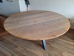 Ronde steigerhouten tafel, Rond, Ophalen of Verzenden, Zo goed als nieuw