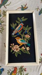 Borduurwerk vogels, Minder dan 50 cm, Gebruikt, Overige typen, Ophalen of Verzenden
