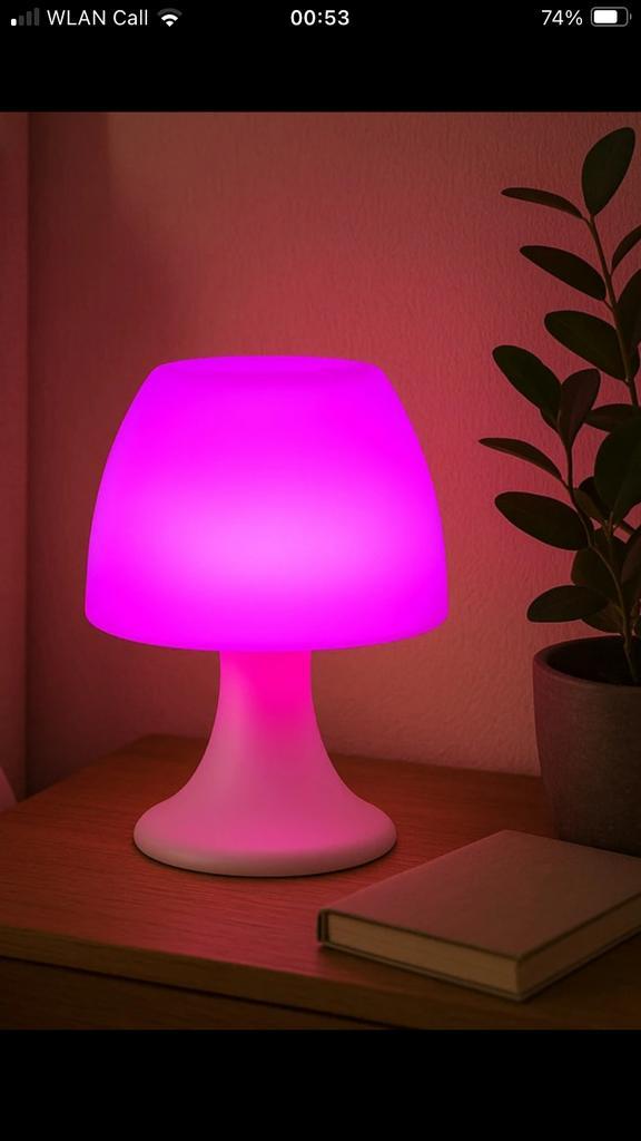 Mooie Praktische Draadloze Multicolor Touchlamp | Nieuw!, Huis en Inrichting, Lampen | Tafellampen, Nieuw, Minder dan 50 cm, Kunststof